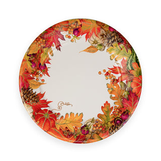 Harvest Garland White Dinner Plates