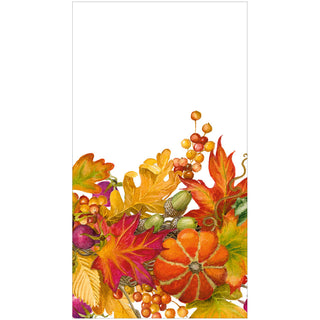 Harvest Garland White Guest Towel