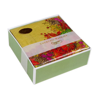 Harvest Garland Gold  Napkin Box Cocktail - 40 per box