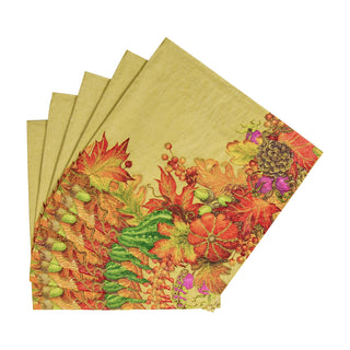 Harvest Garland Gold Napkin Cocktail