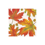 Autumn Hues White Cocktail Napkins - 20 Per Package