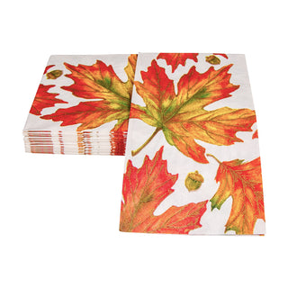 Autumn Hues White Guest Towel