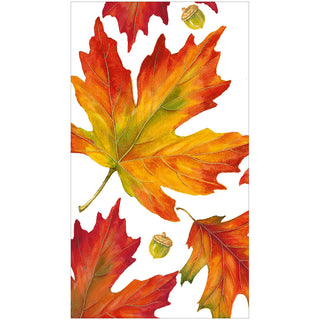 Autumn Hues White Guest Towel