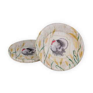 Homestead Turkey Taupe Dinner Plates