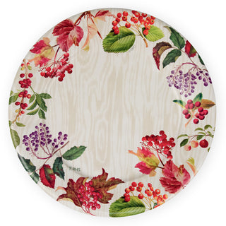 Berry Botanical Taupe Dinner Plates