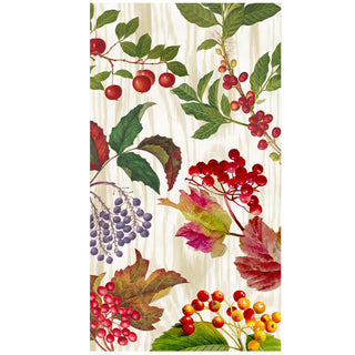 Berry Botanical Taupe Guest Towel
