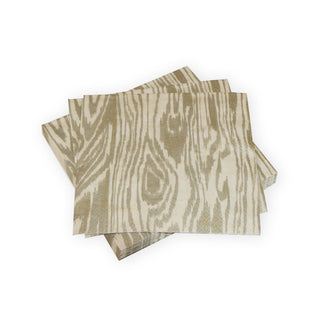Woodgrain Silver/Gold Napkin Dinner