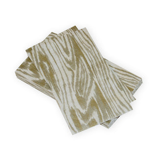 Woodgrain Silver/Gold Guest Towel
