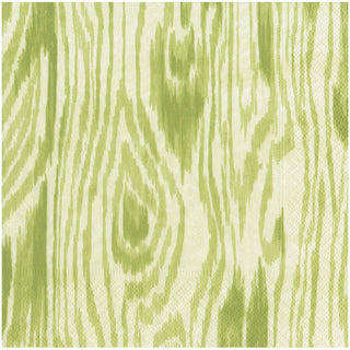 Woodgrain Moss Green Napkin Dinner - 20 Per Package