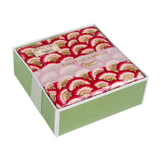 Pontchartrain Scallop Red  Napkin Box Cocktail - 40 per box