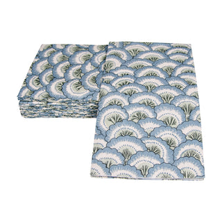 Pontchartrain Scallop Blue Guest Towel
