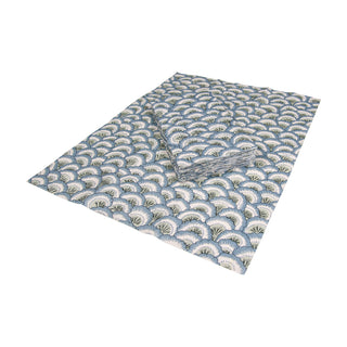 Pontchartrain Scallop Blue Guest Towel