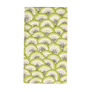 Pontchartrain Scallop Green Guest Towel