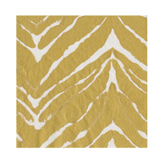 Go Wild White/Gold Napkin Luncheon