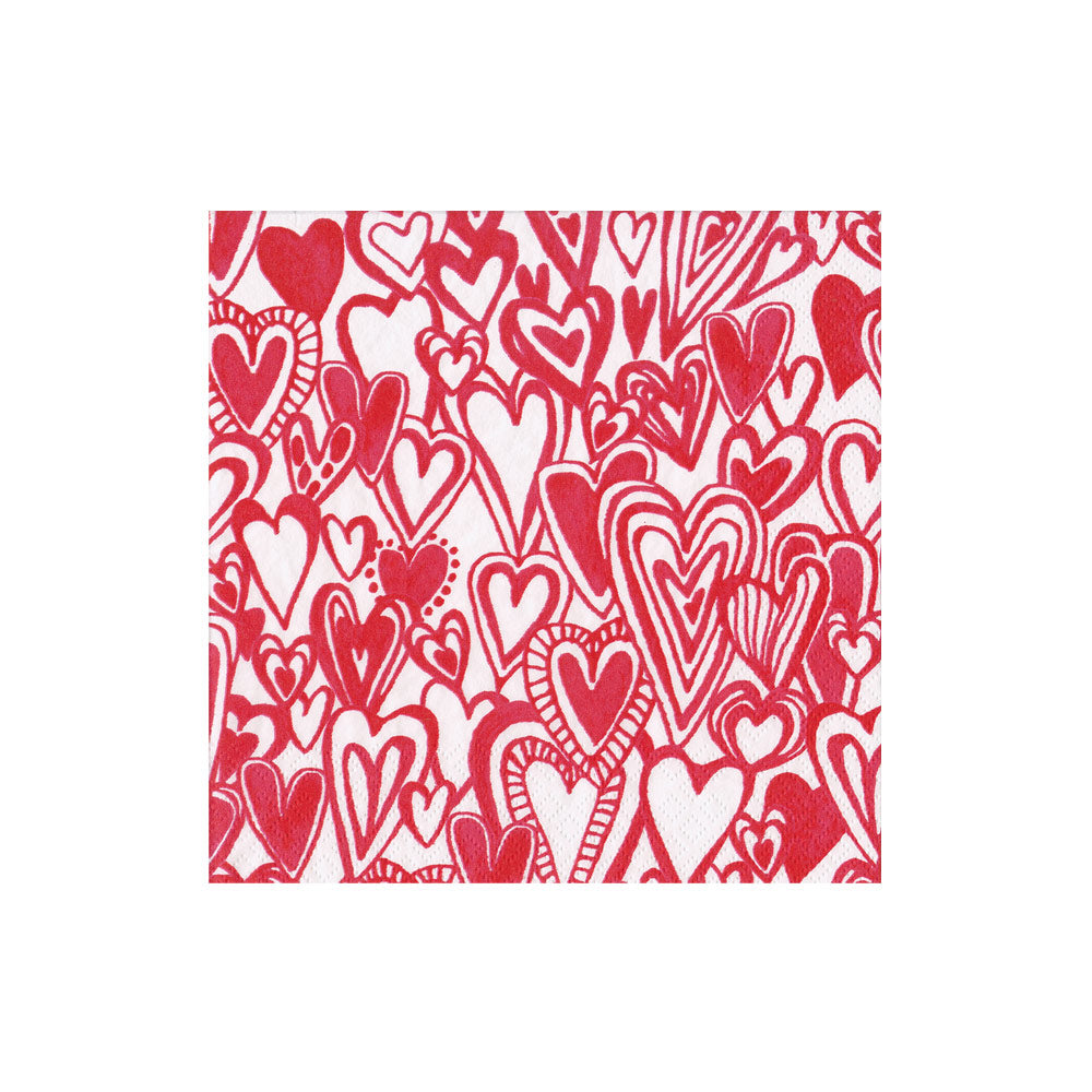Groovy Love Cocktail Napkins - 20 Per Package