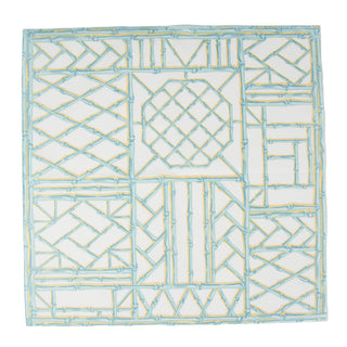 Bamboo Screen Robin's Egg-Ppr Linen Napkin Airlaid Dinner-12 In