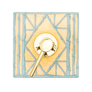 Bamboo Screen Robin's Egg Lacquer Soap Dispenser