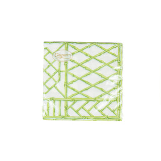 Bamboo Screen Moss Green-Ppr Linen Napkin Airlaid Cocktail-15 In