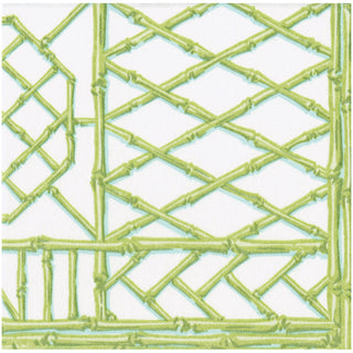 Bamboo Screen Moss Green Paper Linen Dinner Napkins - 12 Per Package
