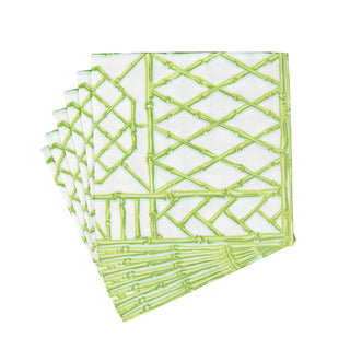 Bamboo Screen Moss Green-Ppr Linen Napkin Airlaid Dinner-12 In