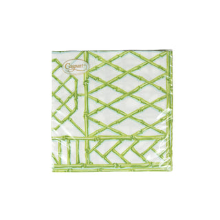 Bamboo Screen Moss Green-Ppr Linen Napkin Airlaid Dinner-12 In