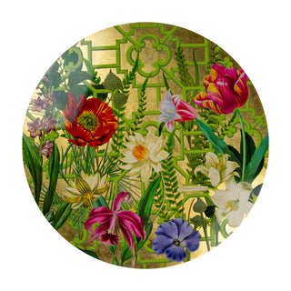 La Dolce Vita Gold Ttop Placemat Lacquer-Round 15 Inch