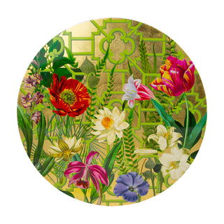La Dolce Vita Gold Ttop Placemat Lacquer-Round 15 Inch