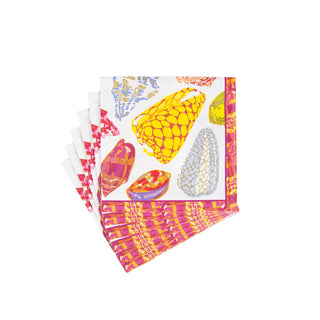 Coquillage Purple  Napkin Box Cocktail - 40 per box