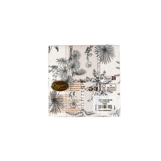 Southern Palms Flax/White Napkin Cocktail