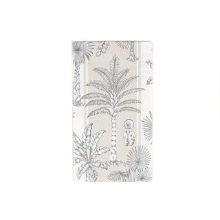 Southern Palms Flax/White Guest Towel