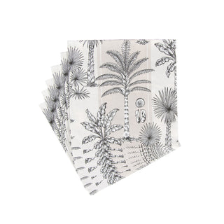 Southern Palms Flax/White Napkin Luncheon