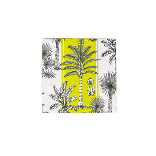 Southern Palms Green/White  Napkin Box Cocktail - 40 per box