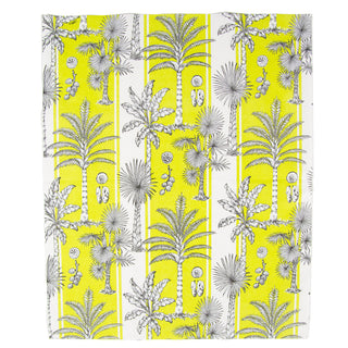 Southern Palms Green/White Guest Towel