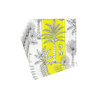 Southern Palms Green/White Napkin Luncheon