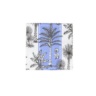 Southern Palms Blue/White  Napkin Box Cocktail - 40 per box