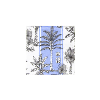 Southern Palms Blue/White Napkin Cocktail