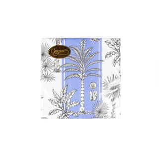 Southern Palms Blue/White Napkin Luncheon