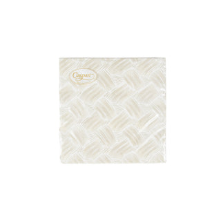 Basketry Flax-Paper Linen Napkin Airlaid Cocktail-15 In