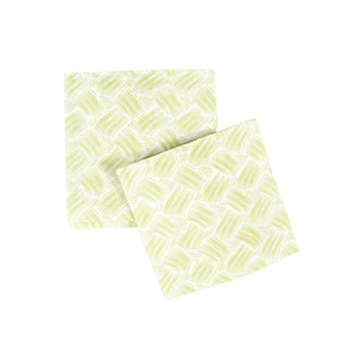 Basketry Moss Green-Paper Linen Napkin Airlaid Cocktail-15 In