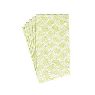 Basketry Moss Green-Paper Linen Guest Towels Airlaid - 12 In