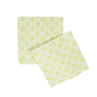 Basketry Moss Green-Paper Linen Napkin Airlaid Luncheon-15 In