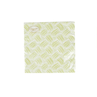Basketry Moss Green-Paper Linen Napkin Airlaid Luncheon-15 In