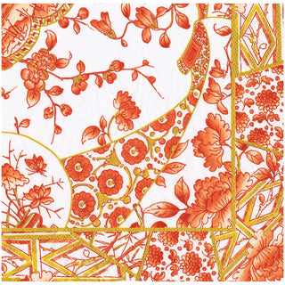 Gilded Porcelain Coral Napkin Dinner