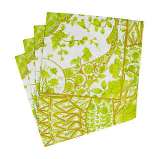Gilded Porcelain Chartreuse Napkin Luncheon