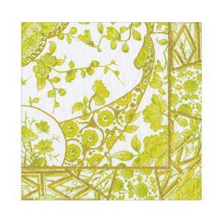 Gilded Porcelain Chartreuse Napkin Luncheon