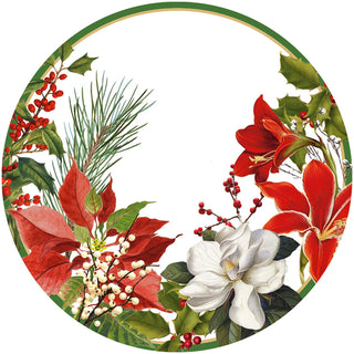 Christmas Garden Dinner Plates - 8 Per Package