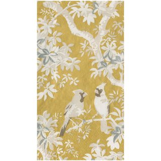 Scenic Songbirds Gold/Ivory Guest Towel
