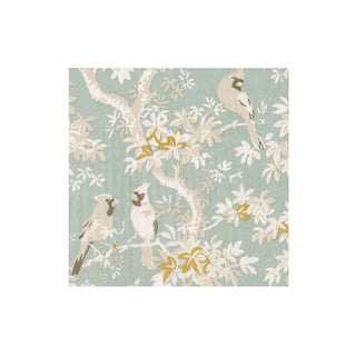 Scenic Songbirds Celadon Napkin Cocktail