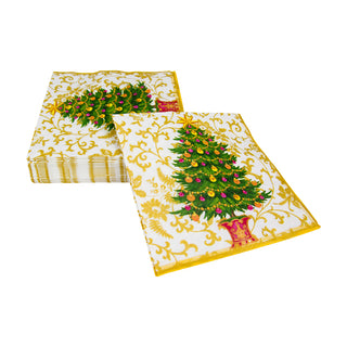 Gilded Tree Luncheon Napkins - 20 Per Package