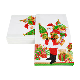 Mr. Claus Guest Towel Napkins - 15 Per Package